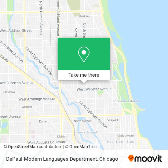 DePaul-Modern Languages Department map