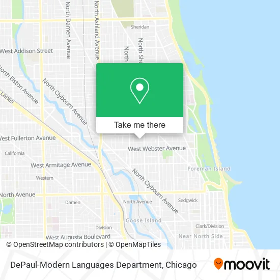 DePaul-Modern Languages Department map