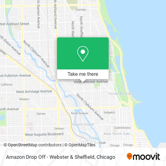 Amazon Drop Off - Webster & Sheffield map