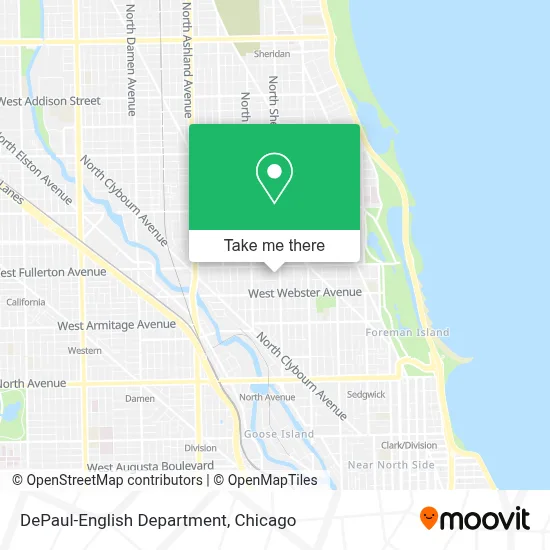 DePaul-English Department map