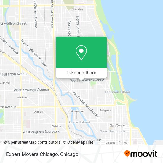 Expert Movers Chicago map