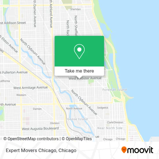 Expert Movers Chicago map