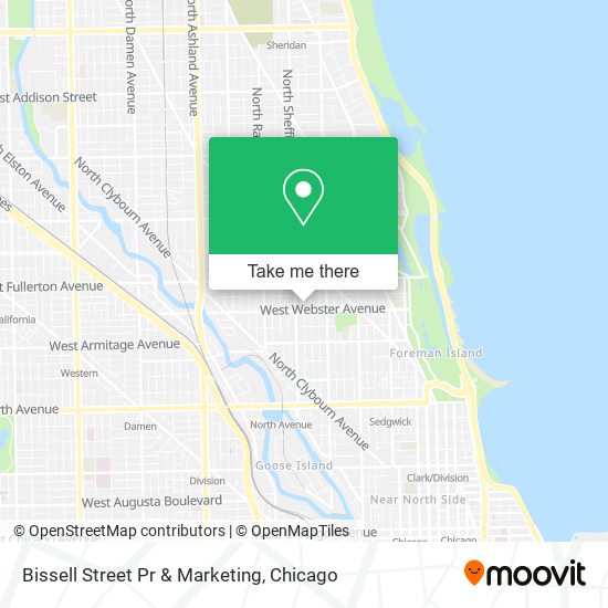 Bissell Street Pr & Marketing map