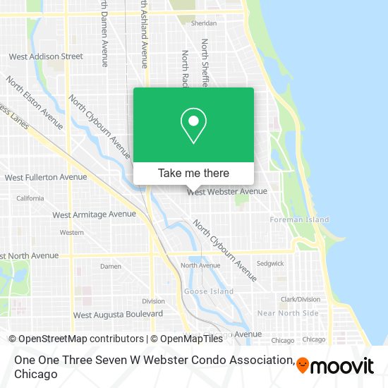 Mapa de One One Three Seven W Webster Condo Association