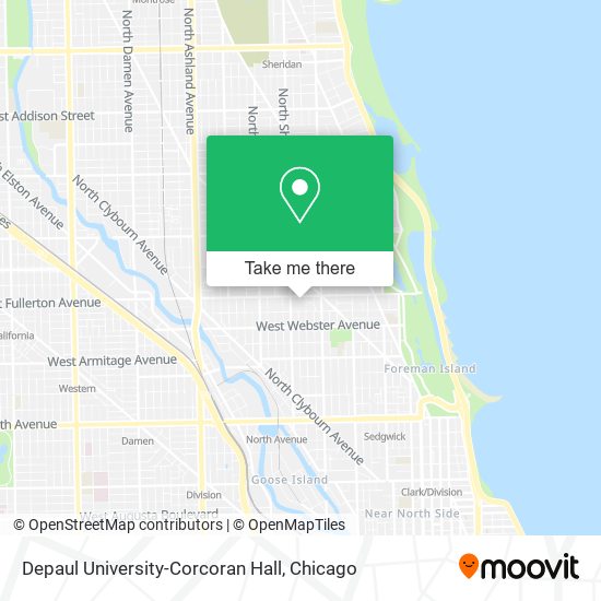 Mapa de Depaul University-Corcoran Hall