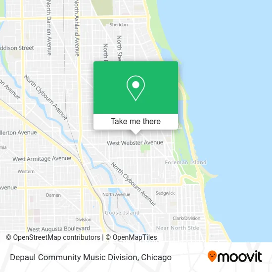 Depaul Community Music Division map