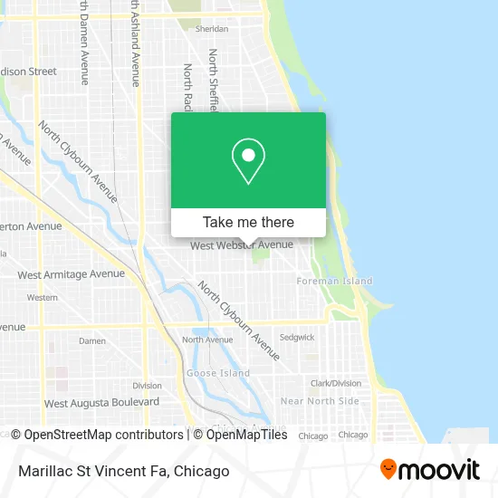 Marillac St Vincent Fa map