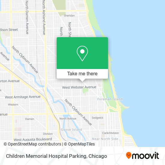 Mapa de Children Memorial Hospital Parking