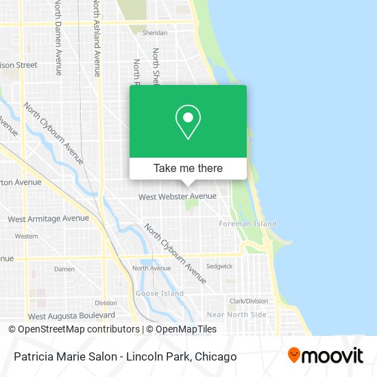 Mapa de Patricia Marie Salon - Lincoln Park