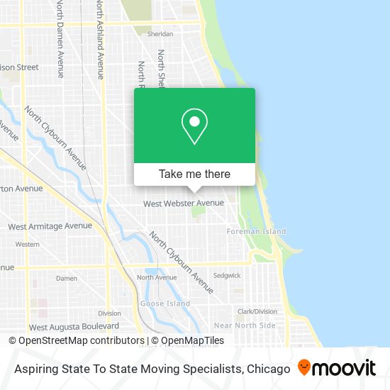 Mapa de Aspiring State To State Moving Specialists