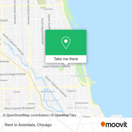 Rent in Avondale map