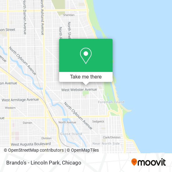 Brando's - Lincoln Park map