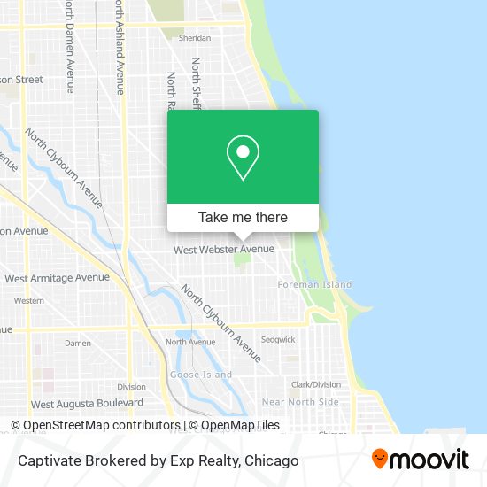 Mapa de Captivate Brokered by Exp Realty