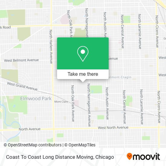 Mapa de Coast To Coast Long Distance Moving