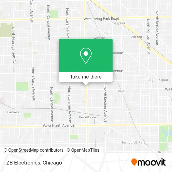ZB Electronics map
