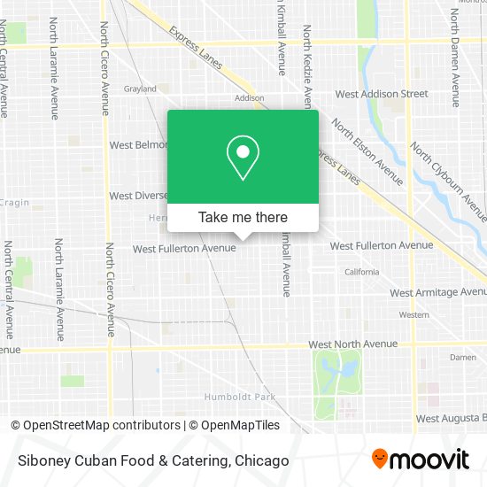 Mapa de Siboney Cuban Food & Catering