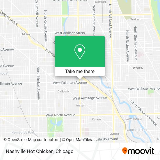 Nashville Hot Chicken map