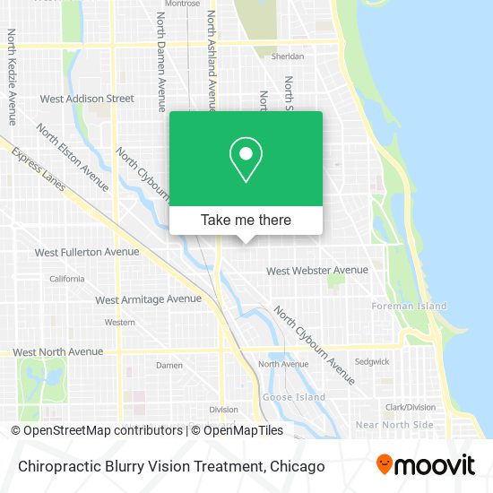 Chiropractic Blurry Vision Treatment map