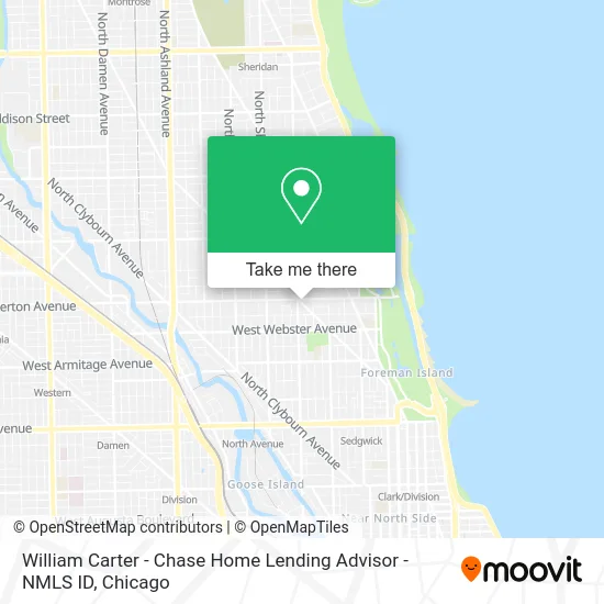 William Carter - Chase Home Lending Advisor - NMLS ID map