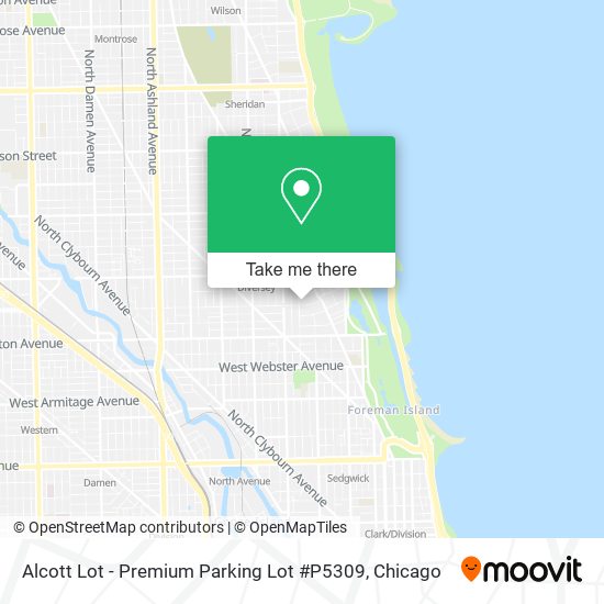 Mapa de Alcott Lot - Premium Parking Lot #P5309
