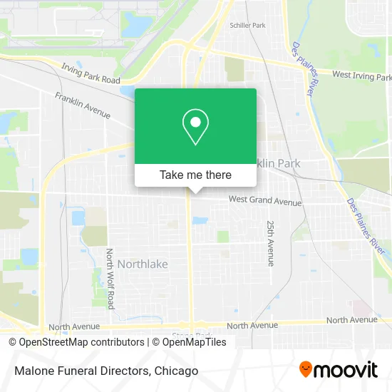 Malone Funeral Directors map