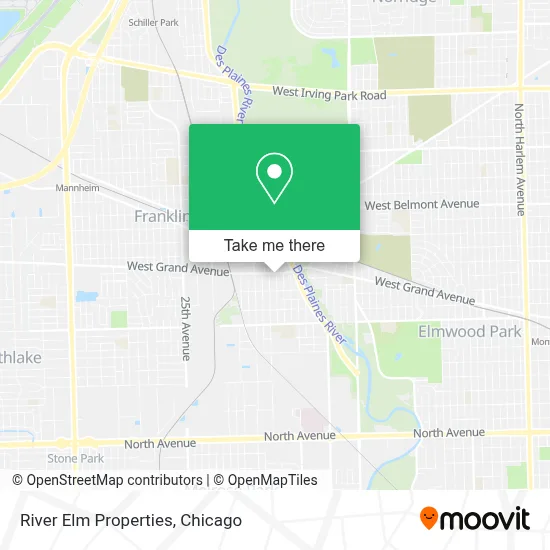 River Elm Properties map