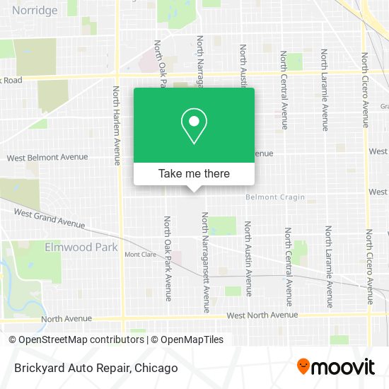 Mapa de Brickyard Auto Repair