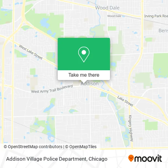 Addison Village Police Department map