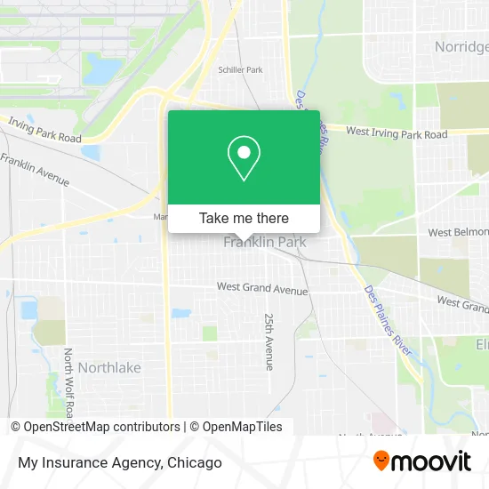 My Insurance Agency map