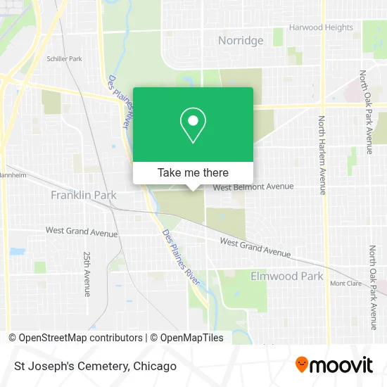 St Joseph's Cemetery map