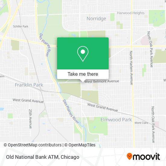 Old National Bank ATM map