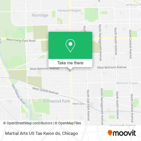 Martial Arts US Tae Kwon do map