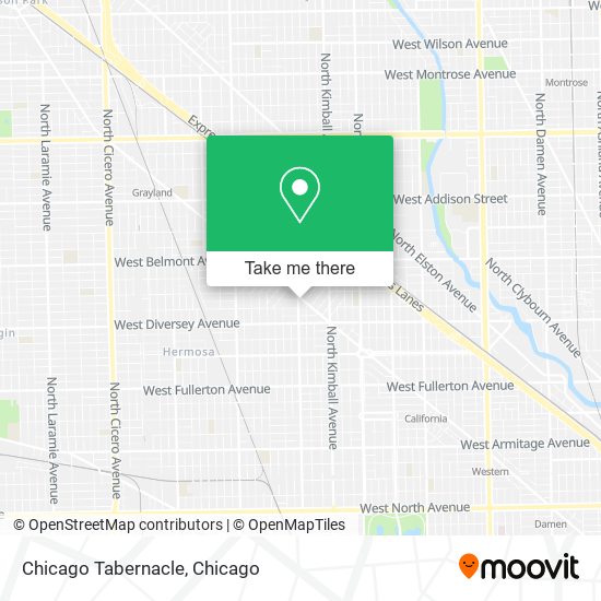 Mapa de Chicago Tabernacle