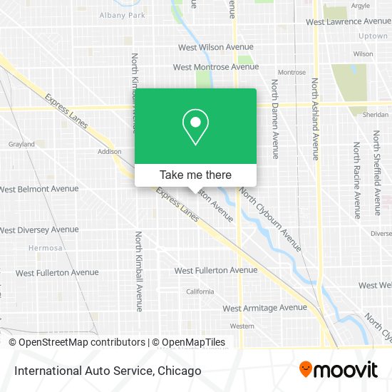 International Auto Service map