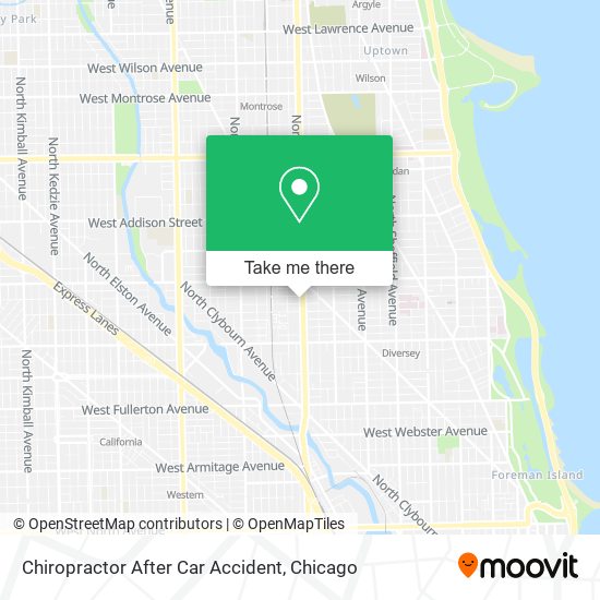 Chiropractor After Car Accident map