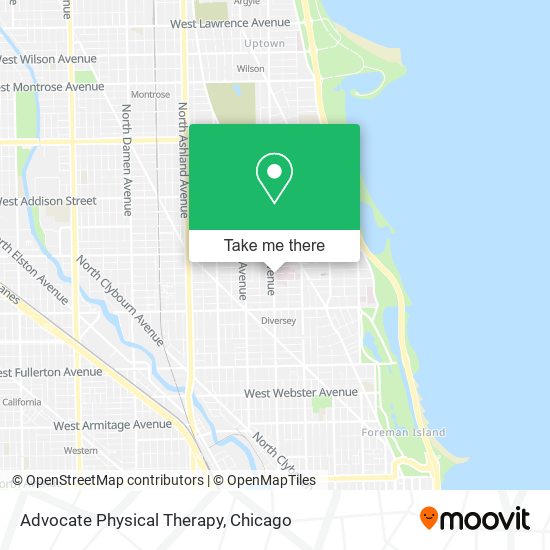Advocate Physical Therapy map
