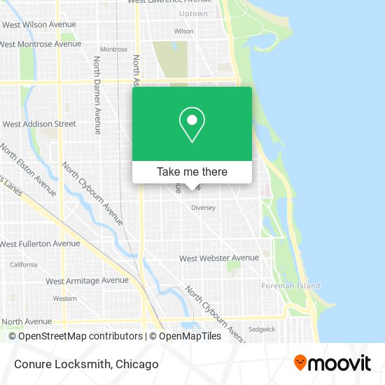 Mapa de Conure Locksmith