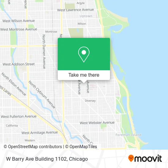 W Barry Ave Building 1102 map