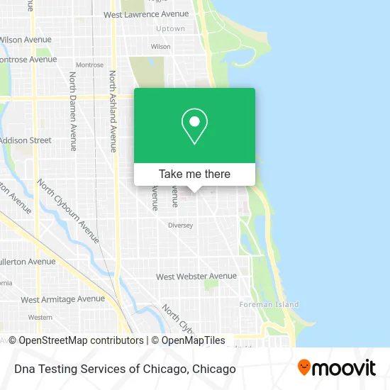 Dna Testing Services of Chicago map