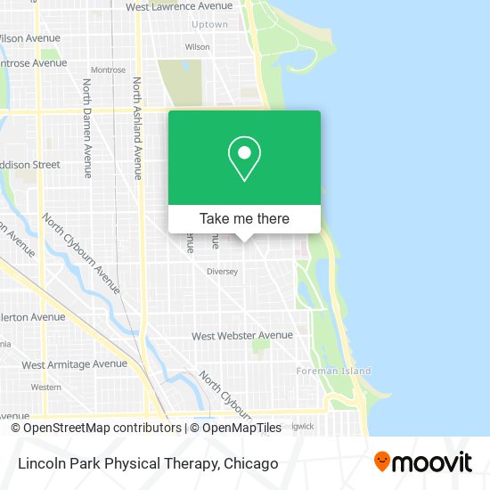 Mapa de Lincoln Park Physical Therapy