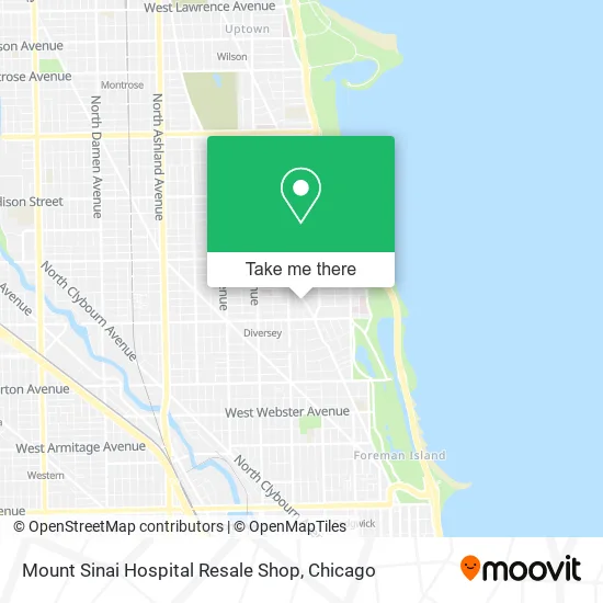 Mount Sinai Hospital Resale Shop map