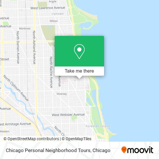 Chicago Personal Neighborhood Tours map