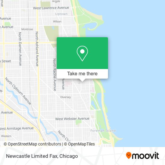Mapa de Newcastle Limited Fax