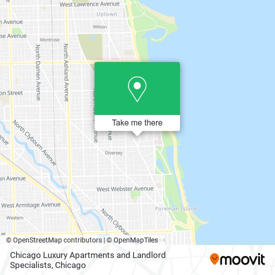 Chicago Luxury Apartments and Landlord Specialists map