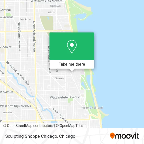Sculpting Shoppe Chicago map