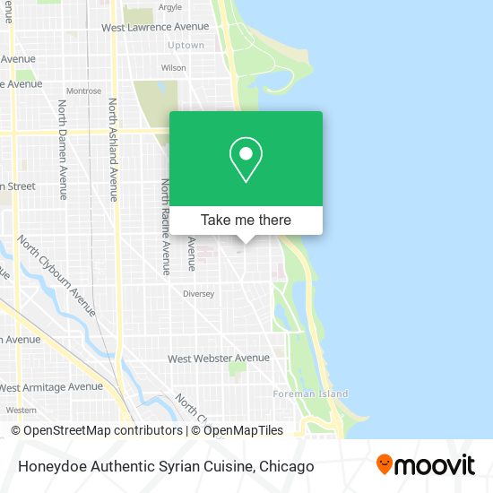 Honeydoe Authentic Syrian Cuisine map