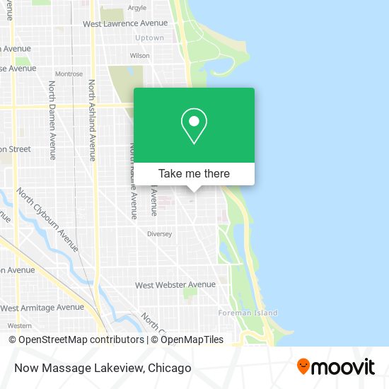 Mapa de Now Massage Lakeview