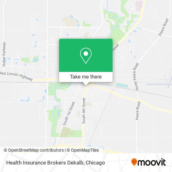 Health Insurance Brokers Dekalb map
