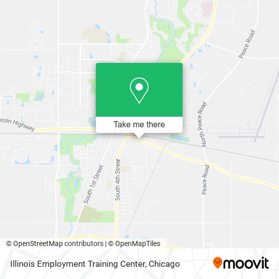 Illinois Employment Training Center map