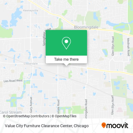 Mapa de Value City Furniture Clearance Center